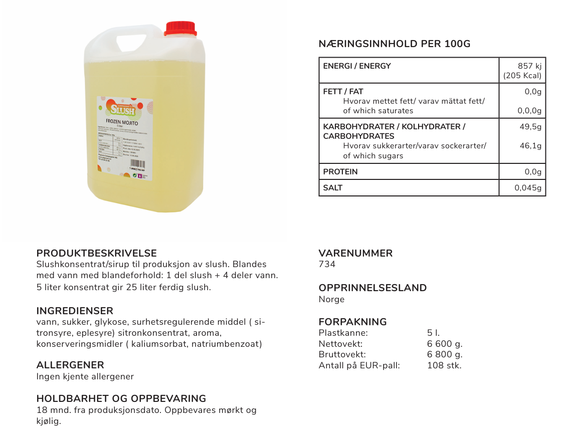 Frozen Mojito 1l til leie — bilde 2