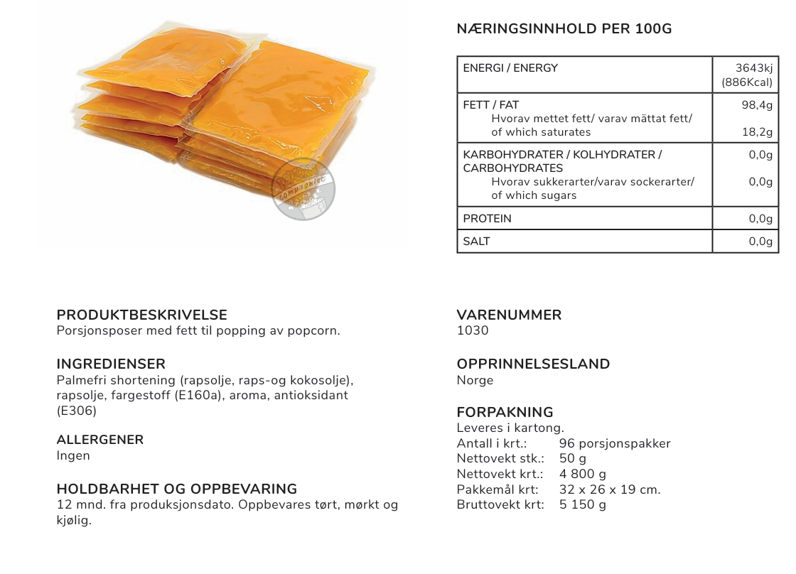 kokosolje med smørsmak til leie — bilde 2