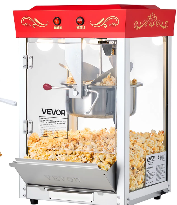Liten popcornmaskin til leie hos TEK Utleie